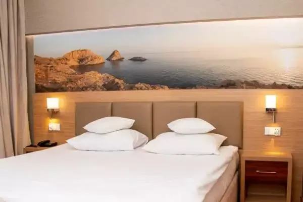 Łóżko w apartamencie